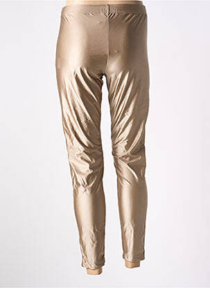 Legging effet matière satinée taille haute or MALOKA femme