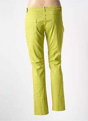 Pantalon slim taille basse taille basse vert LA FEE MARABOUTEE femme