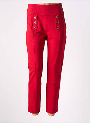 Pantalon 7/8 rouge MALOKA pour femme