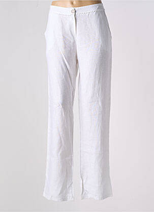 Pantalon droit blanc MALOKA pour femme