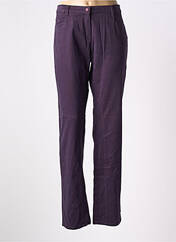 Pantalon droit violet AVENTURES DES TOILES pour femme seconde vue