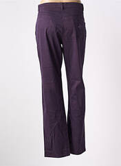 Pantalon droit violet AVENTURES DES TOILES pour femme seconde vue
