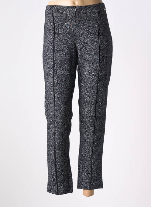 Pantalon 7/8 taille haute taille haute noir MALOKA femme