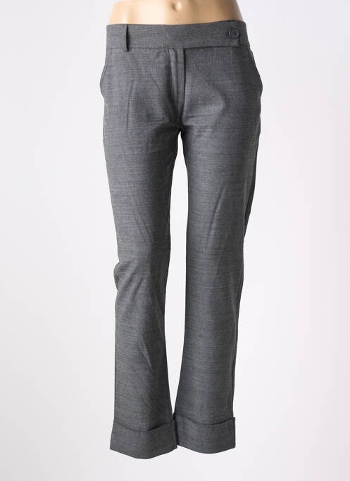Pantalon chino gris LA FEE MARABOUTEE pour femme