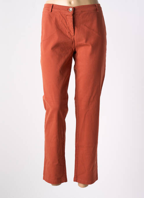 Pantalon chino orange LA FEE MARABOUTEE pour femme