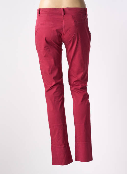 Pantalon chino rouge LA FEE MARABOUTEE pour femme