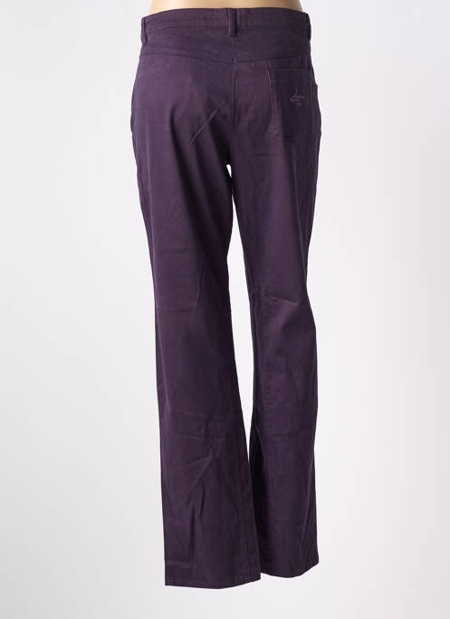 Pantalon droit violet AVENTURES DES TOILES pour femme