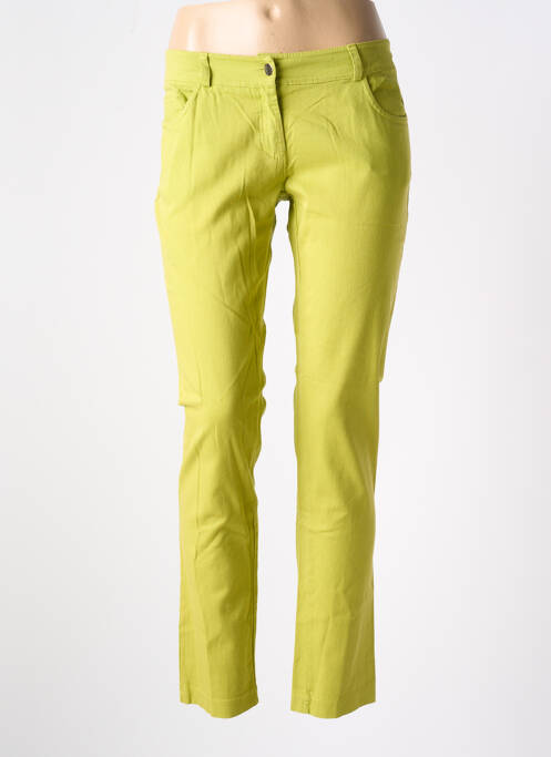 Pantalon slim vert LA FEE MARABOUTEE pour femme