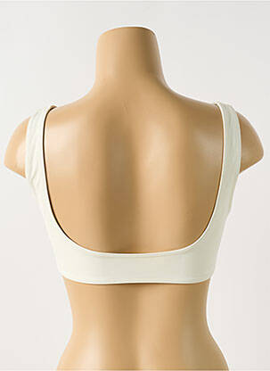 Haut de maillot de bain bretelles élastiquées brassieres beige INES DUHARD X BALIBREEZE femme