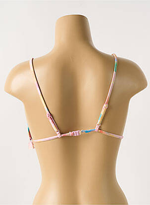 Haut de maillot de bain stretch haut triangles rose SANS MARQUE femme