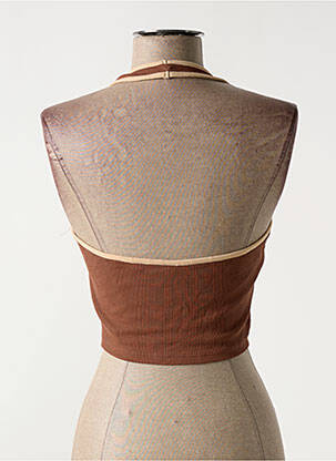 Top stretch sans manche marron ROXY femme