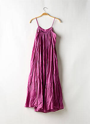Robe longue manches bretelles ajustables fines bretelles violet VANESSA BRUNO femme