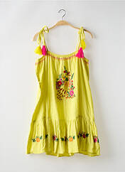 Robe courte jaune WILD pour femme seconde vue