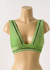 Haut de maillot de bain vert LES CANEBIERS pour femme seconde vue