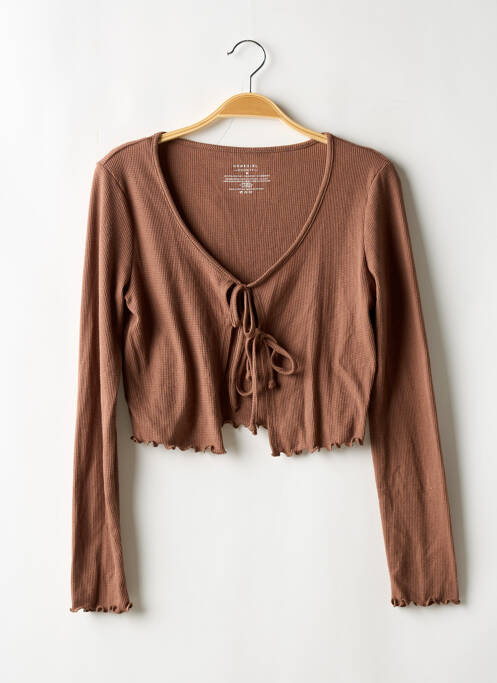 Boléro marron SOCIETY pour femme