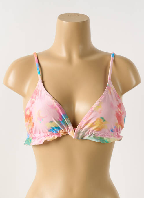 Haut de maillot de bain rose SANS MARQUE pour femme