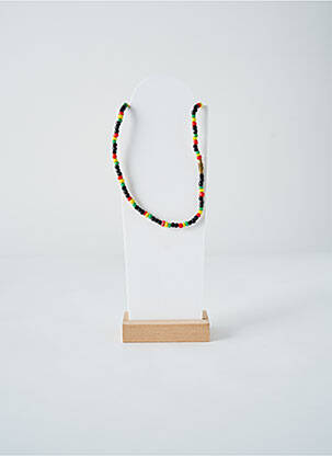 Collier ornement perles noir SANS MARQUE femme