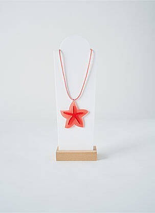 Collier ornement elément pvc rose SANS MARQUE femme