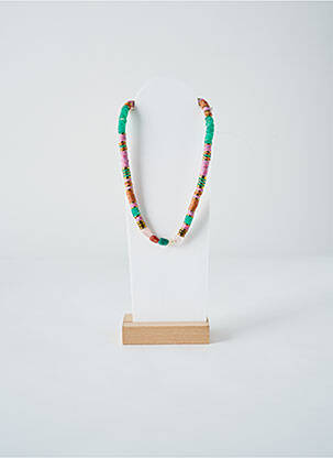 Collier ornement pierre bleu SANS MARQUE femme