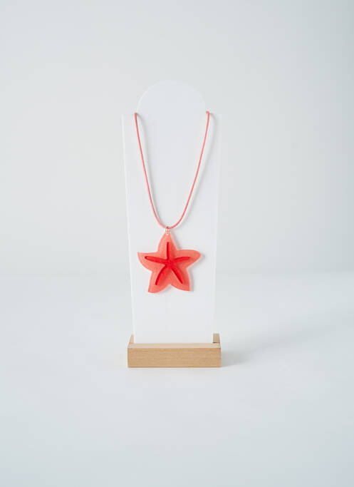 Collier fermeture fermoir mousqueton rose SANS MARQUE femme