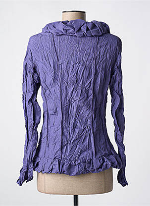 Veste casual poches violet L33 femme