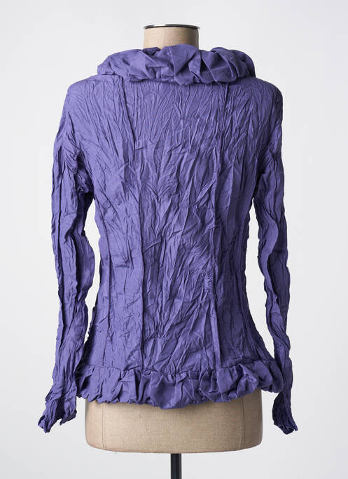 Veste casual poches violet L33 femme