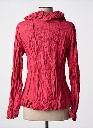 Veste casual poches rouge L33 femme