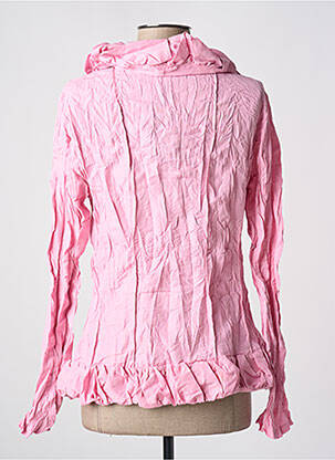 Veste casual poches rose L33 femme