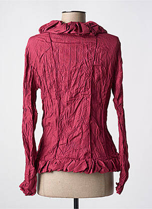 Veste casual poches rouge L33 femme