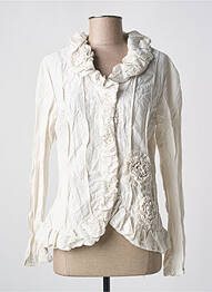 Veste casual poches beige L33 femme