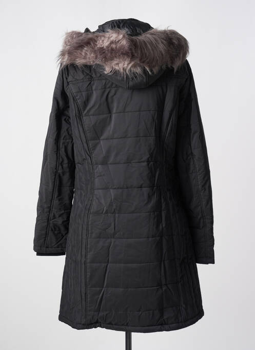 Parka manches longues a capuche noir VIRGINIE & MOI femme