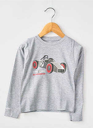 T-shirt manches longues manches longues gris MA LOCOMOTION garcon
