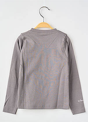 T-shirt manches longues manches longues gris MA LOCOMOTION garçon