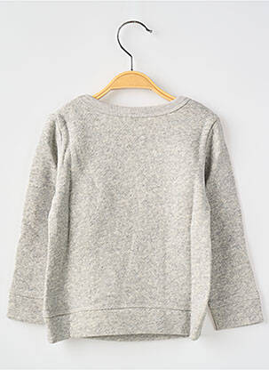 Sweat-shirt manches longues manches longues gris MA LOCOMOTION garçon