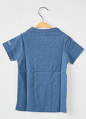 T-shirt coupe droite manches courtes bleu MA LOCOMOTION garçon