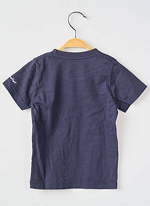 T-shirt coupe droite manches courtes bleu fonce MA LOCOMOTION garçon