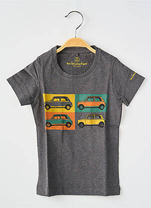 T-shirt coupe droite manches courtes gris MA LOCOMOTION garçon