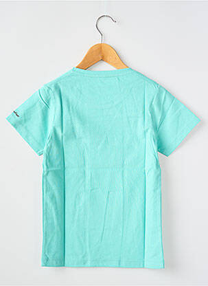 T-shirt coupe droite manches courtes bleu MA LOCOMOTION garçon