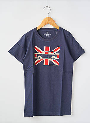 T-shirt coupe droite manches courtes bleu MA LOCOMOTION garçon