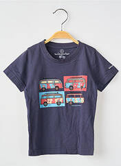 T-shirt bleu fonce MA LOCOMOTION pour garçon seconde vue