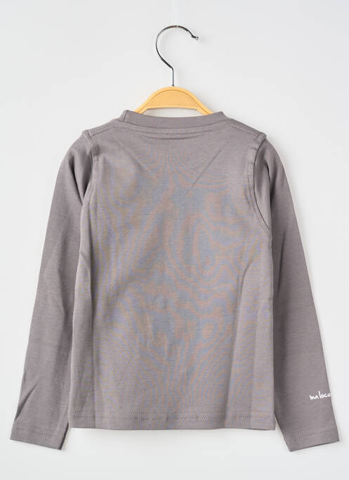 T-shirt manches longues manches longues gris MA LOCOMOTION garcon
