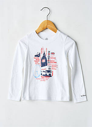 T-shirt manches longues manches longues blanc MA LOCOMOTION garçon