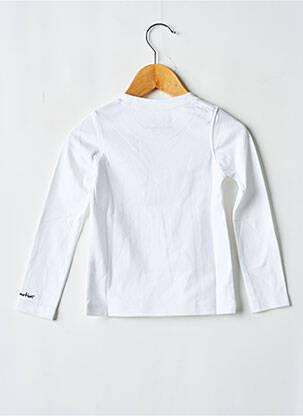 T-shirt manches longues manches longues blanc MA LOCOMOTION garçon