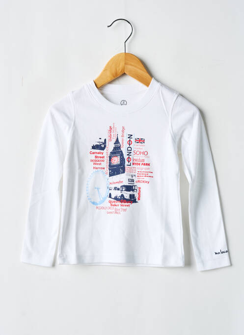 T-shirt blanc MA LOCOMOTION pour garçon