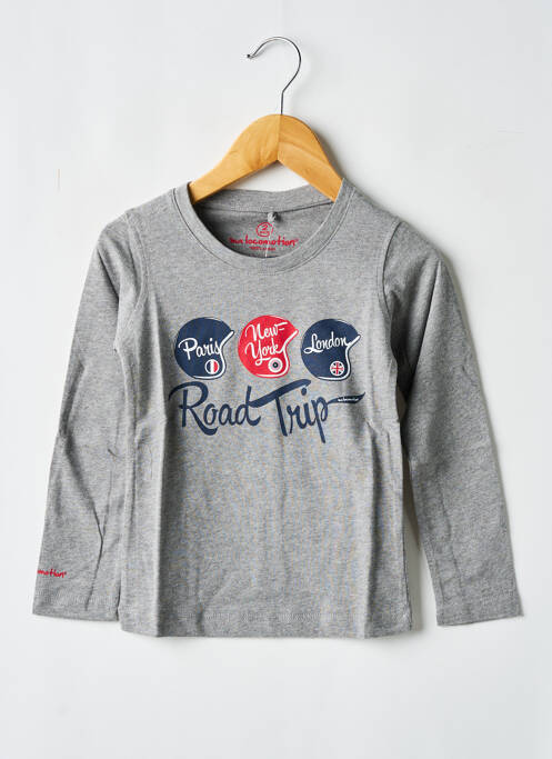 T-shirt gris MA LOCOMOTION pour garçon