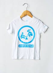 T-shirt blanc MA LOCOMOTION pour garçon seconde vue