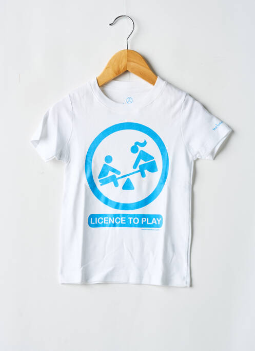 T-shirt blanc MA LOCOMOTION pour garçon