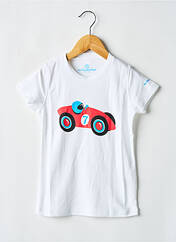 T-shirt blanc MA LOCOMOTION pour garçon seconde vue