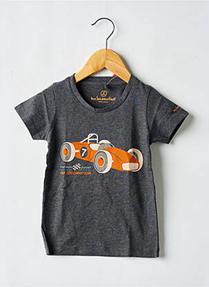 T-shirt sérigraphie floquée manches courtes gris MA LOCOMOTION garçon