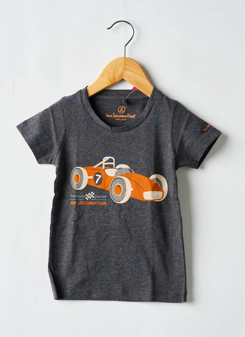 T-shirt gris MA LOCOMOTION garçon
